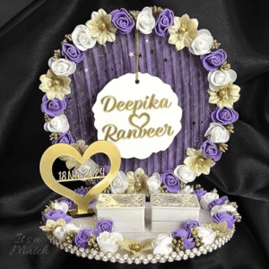 Anniversary ring plate